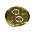 Quadrante orologio su misura in bronzo spazzolato